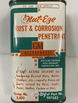 RARE! Vintage GM Accessories Nut-Eze Rust & Corrosion General Motors Oil Can