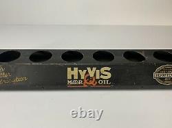 RARE Vintage HYVIS PENNSYLVANIA MOTOR OIL DS Sign Salesman Sample Bottles Cans