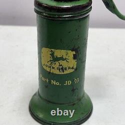 RARE Vintage John Deere No 93 Eagle Oiler Oil Can Pump