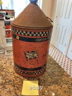 RARE Vintage Oil Can Vigzol Lubricating 20 Height Can