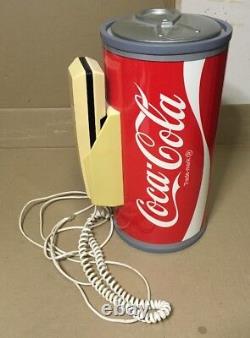 RARE Vintage Paul Nelson Coca Cola Push Button Telephone Coke Can