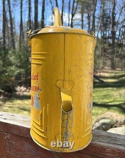 RARE Vintage SHELL Motor Oil SHELLZONE Pour Spout Antifreeze Water Can Bucket