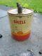 RARE Vintage Shell 5 Gallon Oil Can