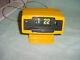 RARE Yellow Vintage Copal Flip Clock Model 231L Working Can't set time AS IS