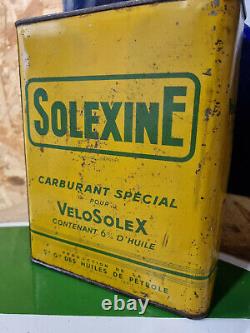 RARE bidon d'huile SOLEXINE SOLEX VELOSOLEX BP ZOOM oil can tin 2 litres