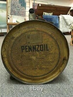 Rare 1920s Pennzoil 5 Gal Rocker Motor Oil Can