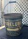 Rare 1920s Purelube PURE Oil Bucket Can 25lb. Great Shape