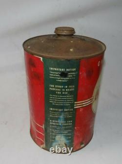 Rare 1930s Vintage COCA COLA SYRUP 1 Gallon CAN PAPER LABEL RED WHITE GREEN