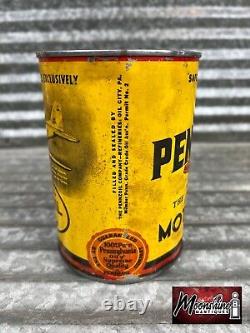 Rare 1940's PENNZOIL United Airlines Motor Oil Can 1 qt. Gas & Oil