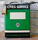 Rare 1940s Cities Service Slim 1 Gallon Oil Can with Hang Tag