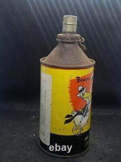 Rare 1950's Bowers Peli-Can Petrol Table Lighter Complete with Lid Great Graphics