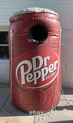 Rare 8ft Inflatable Dr. Pepper Football Catch Can Advertising Display Blow Up