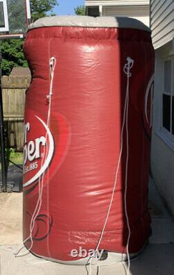 Rare 8ft Inflatable Dr. Pepper Football Catch Can Advertising Display Blow Up