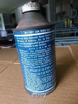 Rare American Vw Volkswagen Brake Fluid Oil Tin Can 12 Fl Oz Great Display