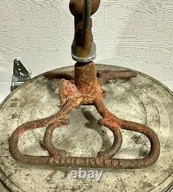 Rare Antique Heart Sprinkler Fish Tail Industrial Watering tool Cast Iron Whiz