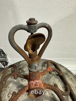 Rare Antique Heart Sprinkler Fish Tail Industrial Watering tool Cast Iron Whiz