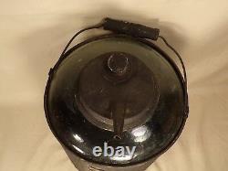 Rare Antique Home Glass / Tin Oil Can Kerosene Can Bottle Early Gas & Oil