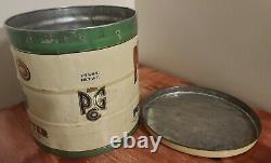 Rare Antique KAMO 25 lb Peanut Butter Lidded Tin Can