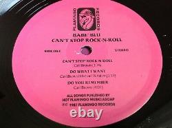 Rare Autographed Private Glam Metal LP Babe' Blu Can't Stop Rock N Roll