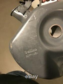 Rare Bellino grey metal reserve spare gas can canister tank Mercedes 7 liter