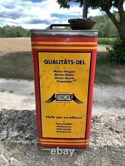 Rare Bidon Huile Ancien Ricinol Oil Can Oël Dose Latta
