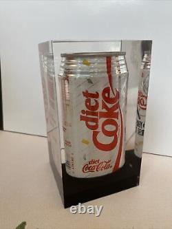 Rare Celebrating Diet Coke Can Encased in Lucite 1992 Display Collectors Item