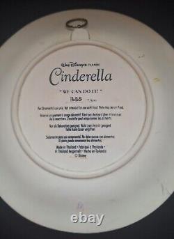Rare Disney 3D Cinderella Collectible Plate We Can Do It 1655/7500 No Box