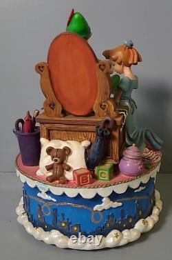 Rare Disney Peter Pan Shadow Music Box Vintage Wendy Tinkerbell You Can Fly Tune
