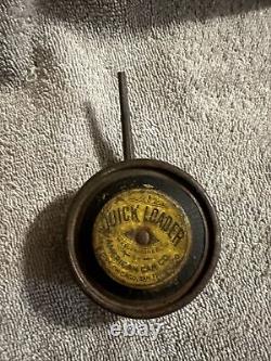 Rare Early Quick Loader Advertising Oil Can