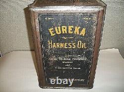 Rare Eureka Harness Oil Standard Oil Company Indiana Five Gallons Pre-owned