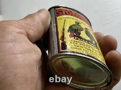 Rare FULL 3 oz Stoegerol oiler, Yellow Stoeger Handy Oil Can