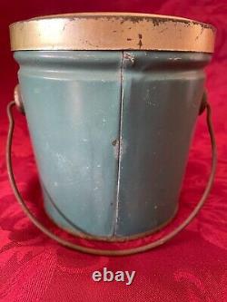 Rare Find Vintage Shamokin Packing Company 2 lb. Lard Tin/Can with Handle