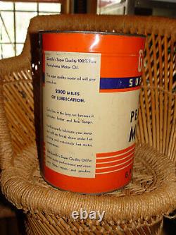 Rare Gamble's 5 Qt Pure Pennsylvania Motor Oil Tin Can