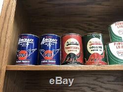 Rare Gulf Aircraft Aviation Engine Oil Can, Full, Nice Example Of A Rare Can
