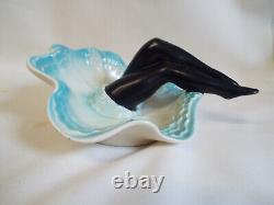 Rare Hornsea Pottery Can Can girls legs trinket dish
