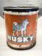 Rare Husky Oil 35# Grease Can Great Graphics Good Condition Wyoming