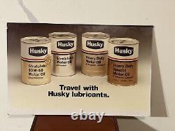 Rare Husky Oil Can Cardboard Sign 16.75 Inches By 26.25 Inches