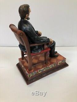 Rare Jim Shore President Abraham Lincoln house divided can't stand Honest Abe