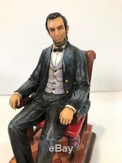 Rare Jim Shore President Abraham Lincoln house divided can't stand Honest Abe
