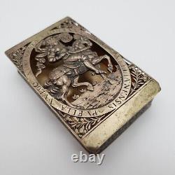 Rare Joan of Arc 835 Silver Tin Joan of Orleans (T4)