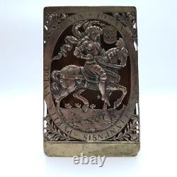 Rare Joan of Arc 835 Silver Tin Joan of Orleans (T4)