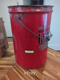 Rare Large 50# 1920s-1930s Lubriko Grease Oil Can With Handle