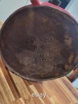 Rare Large 50# 1920s-1930s Lubriko Grease Oil Can With Handle