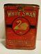 Rare Large White Swan Spice Tin Can Country Store Grocery Toronto Canada