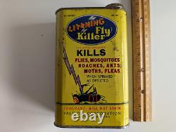 Rare Litening Fly Killer Can One Pint Yale Oil Corporation Billings Montana