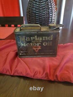 Rare Marland Half Gallon Motor Oil Can pre conoco