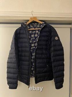 Rare Moncler Oise Reversible Jacket Navy Blue Size 3 Can Fit Small/Medium/Large