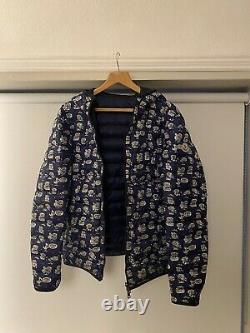 Rare Moncler Oise Reversible Jacket Navy Blue Size 3 Can Fit Small/Medium/Large