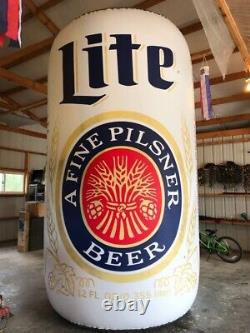 Rare New Distributor Inflatable Miller Lite Advertising Beer Can