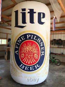 Rare New Distributor Inflatable Miller Lite Advertising Beer Can